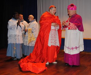 These men are not models but a real cardinal and archbishop